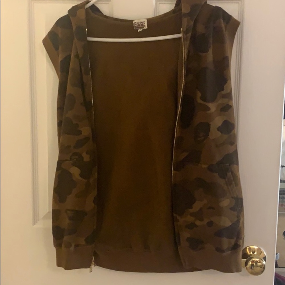 ♡ SOLD ♡ brown camo babe vest